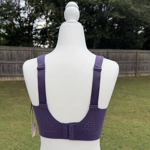 Victoria's Secret Sports Bra Size 34DDD Purple Featherweight Max Sports Bra NWT - Picture 3 of 9